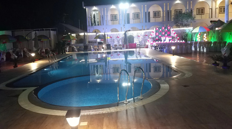 hotel shanvi landmark panna swimming pool area